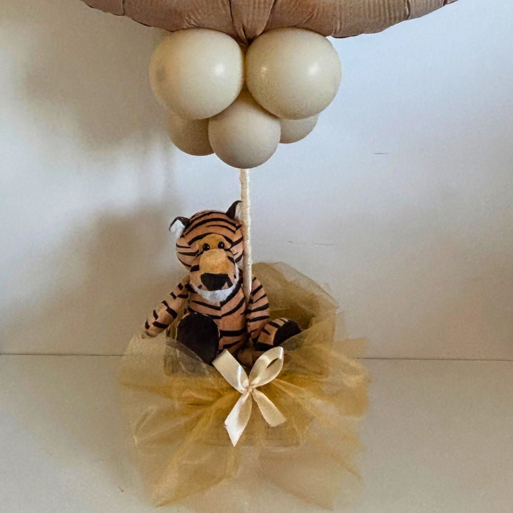 Balloon Gift Basket with Tiger