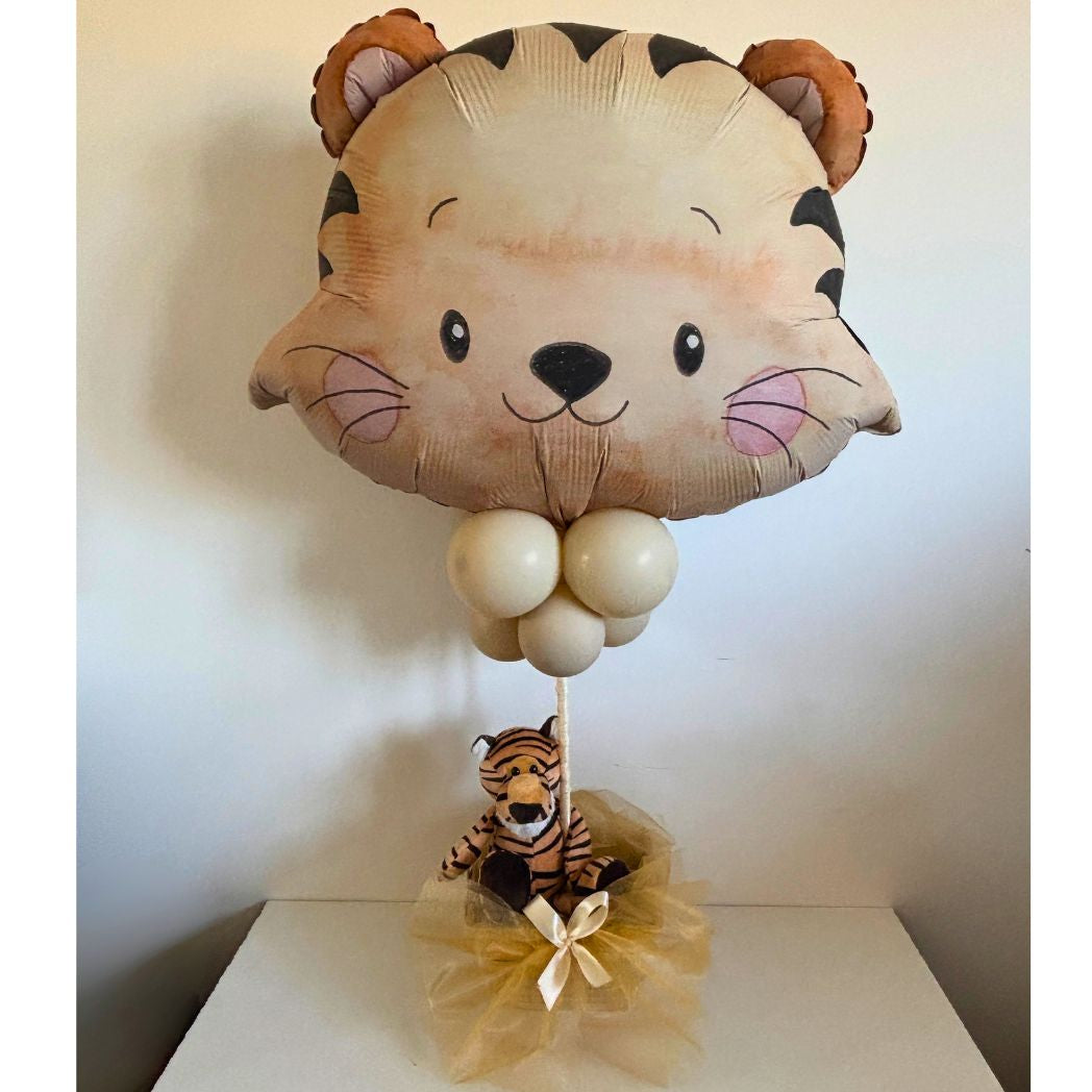Balloon Gift Basket with Tiger