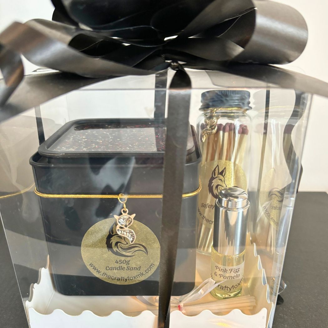 Gift Boxed Candle Sand with Wicks, Matches and Fragrance Dropper