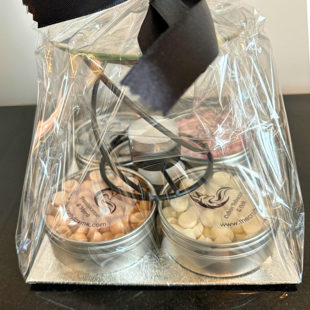 Hand Poured Soy Wax Melt Minis & Burner Gift Box